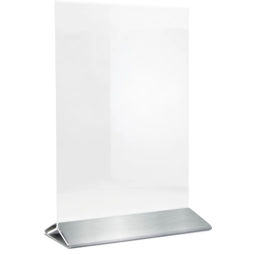 Solution d'affichage stable A4 : présentoir acrylique anti-bascule