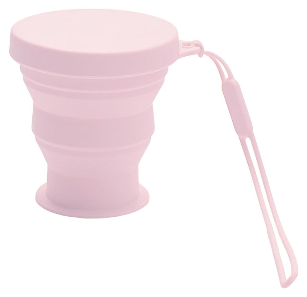 Faltbarer Silikon-Reisebecher mit Deckel, wiederverwendbare Wasserflasche für Outdoor-Aktivitäten wie Camping und Fitnessstudio, hitzebeständige...