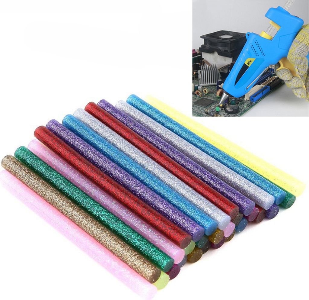 30 Teile/satz Klebestift Kleber Einfach Verwenden Geschmacklose Licht Bunte Klebepistole Sticks für DIY