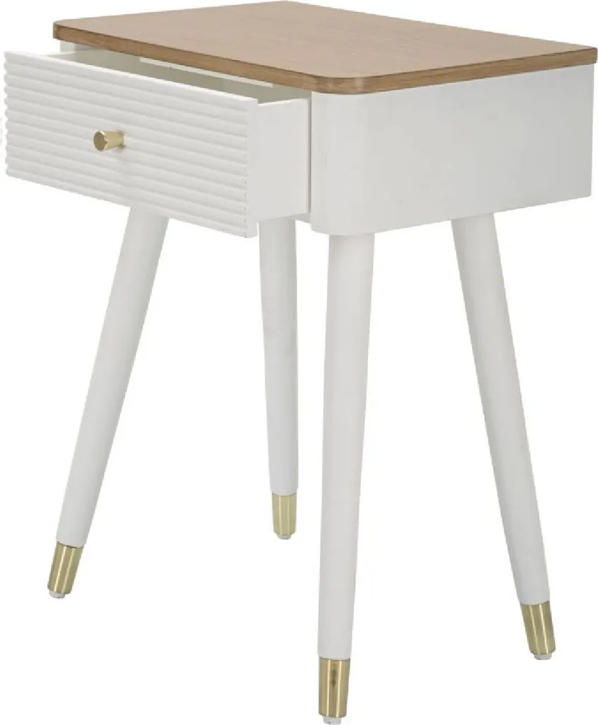 Table de chevet gain de place Matera pour optimiser le rangement lit - 5