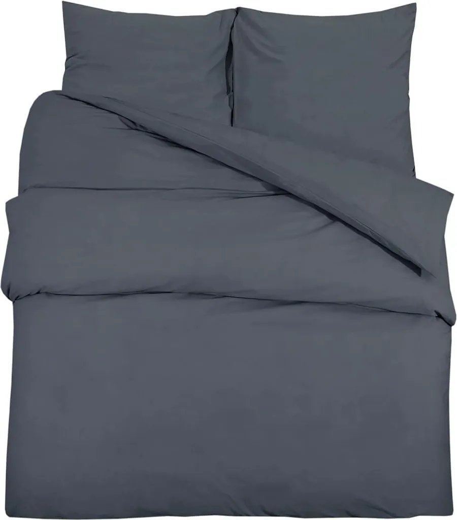 Set Letto Antracite 200x200 Microfibra Premium - Comfort Royal