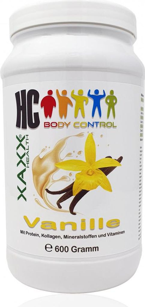 XAXX HC BODY CONTROL SHAKE VANILLE 600g = 20 Mahlzeiten Produktbild 