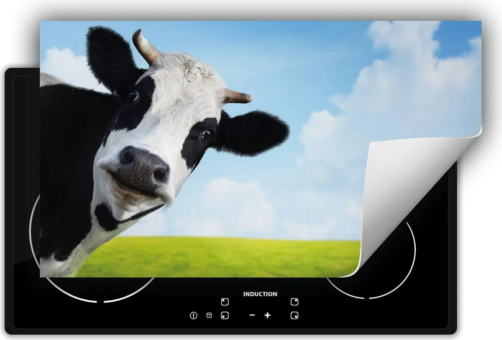 Protezione Piano Induzione DarHaus 90x52 cm - Tappetino Mucca Antiscivolo