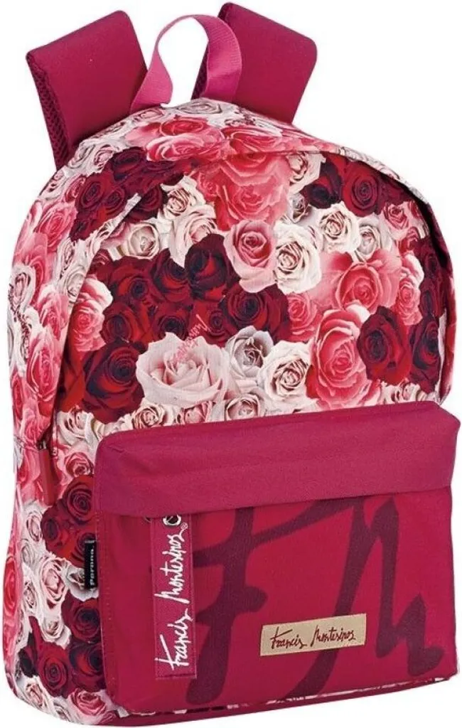 Sac à dos Roses 42cm robuste avec bretelles rembourrées confortables