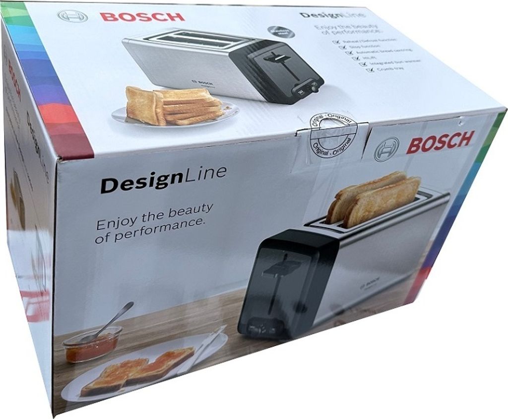 Bosch TAT4P420DE, 2 krajcov, Čierna, Strieborná, Tlačidlá, Obrázok produktu 