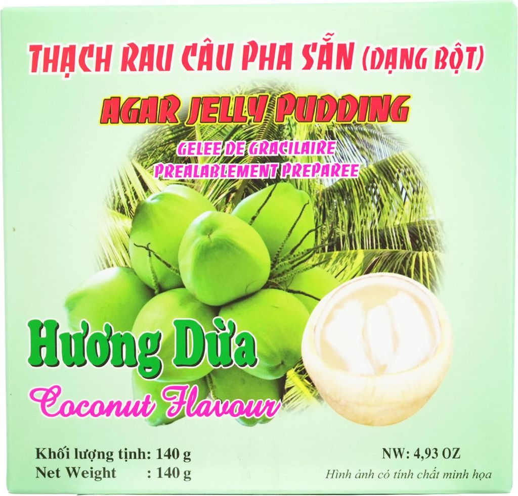 3K Agar Coconut Jelly Thach Rau Cau Dua 140g