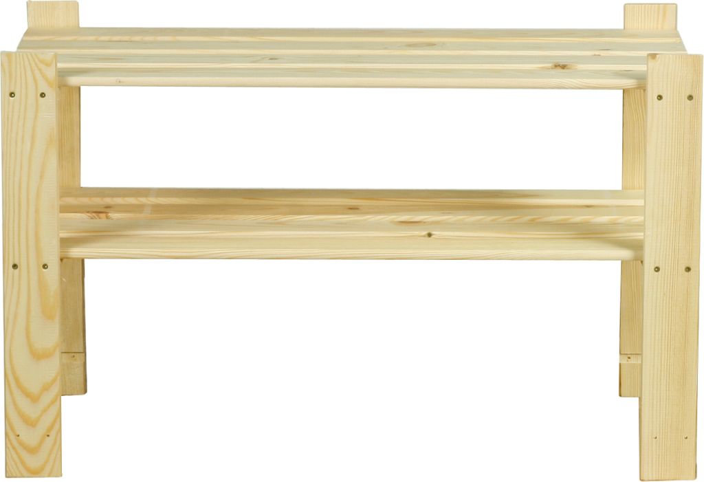 Holzregal PINEPEAK | HxBxT 50x80x38cm | 2 Fachboden | 1,2cm dickes Kiefernholz | Natur
