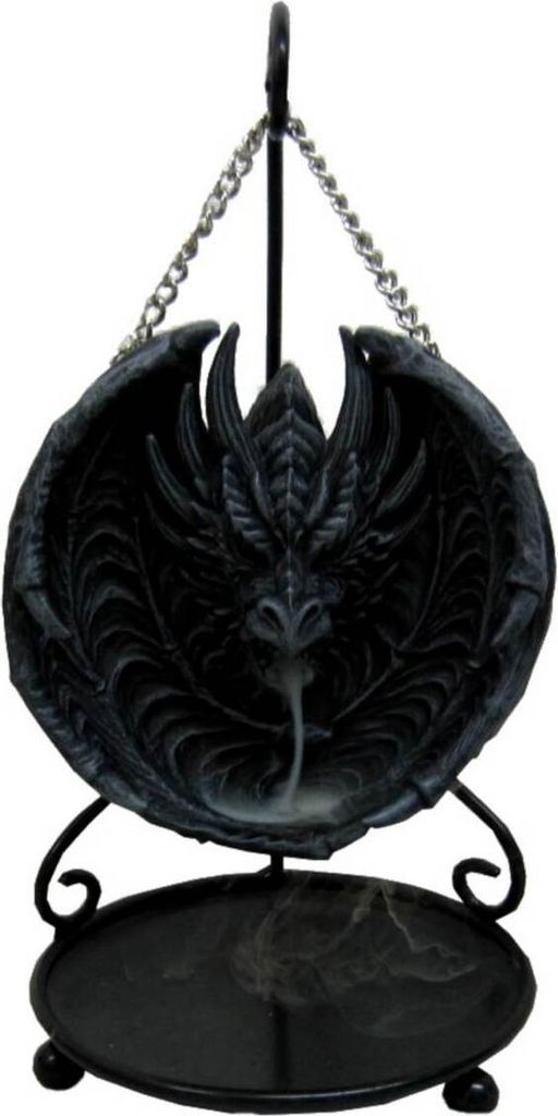 Räucherhalter Backflow Drache mit Schale