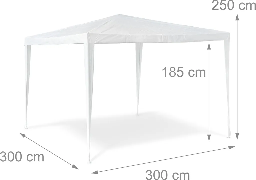 Pavillon de Réception Relaxdays Imperméable avec Montage Rapide Facile - 2