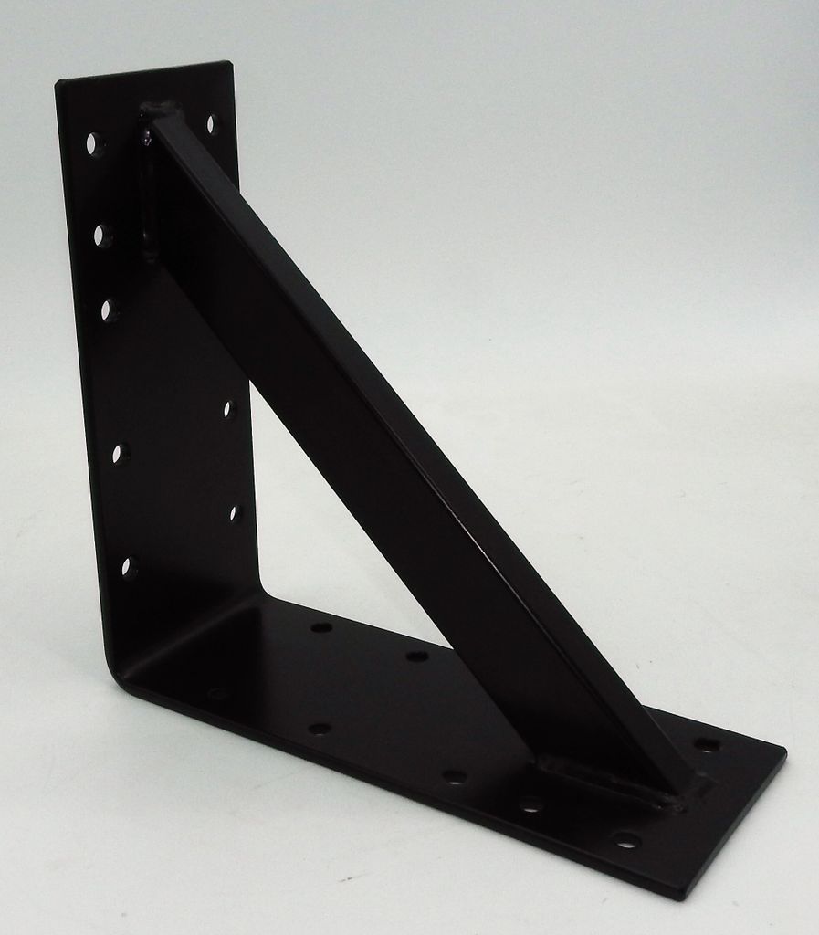 Angolo grande in acciaio 25x25x10cm connettore in legno Immagine del prodotto 