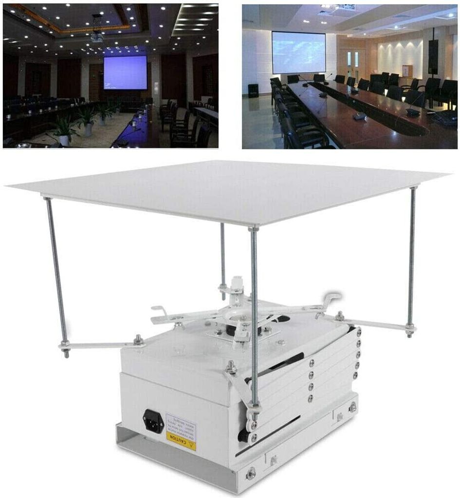 Deckenhalterung Deckenlift Projektorhalterung Mit IR Fernbedienung Projektor Motorisiertes Aufzug BeamerHebe/Fall Steuerung Halterung Projektorhebe...