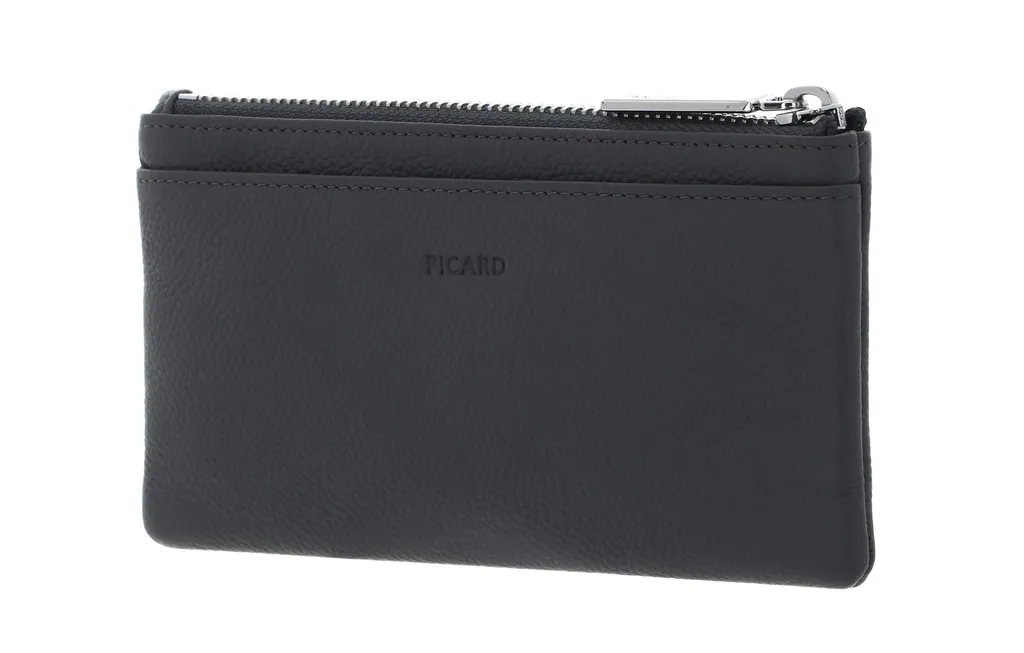 Porte-monnaie Picard Paola 1 Wallet Rock gris en cuir véritable élégant - 4