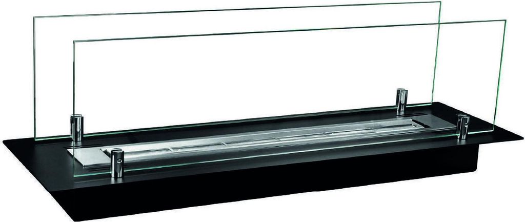 Brenner Affile, Kochfeld, Heizelement, Verbrenner, Italy, 65x65 h21 cm, Schwarz und Silber