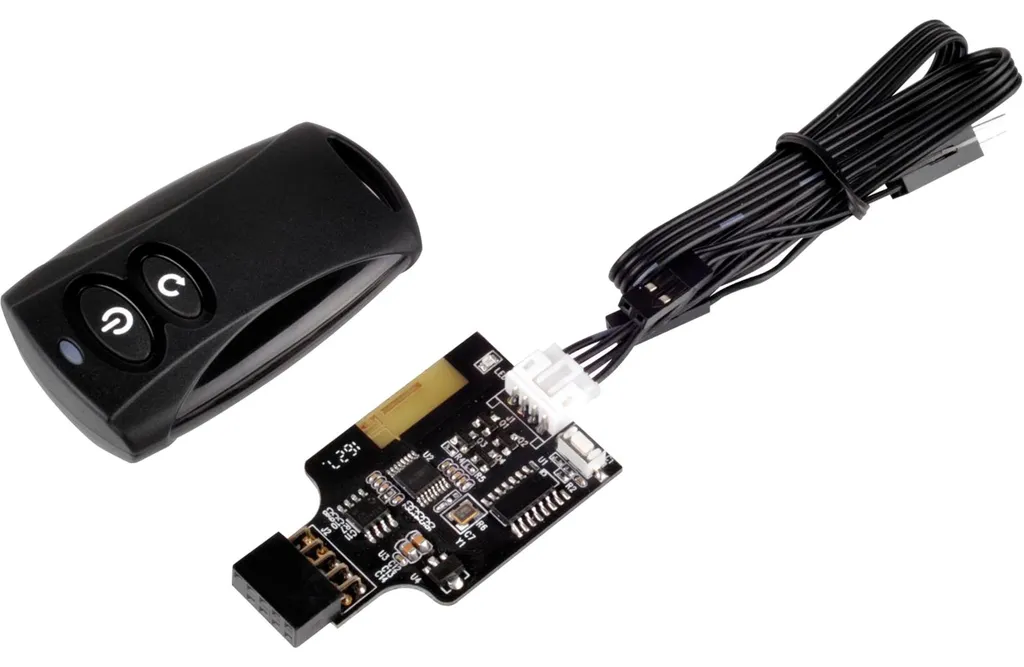 SilverStone ES02-USB Télécommande PC RF sans Fil Bouton-poussoir - 4
