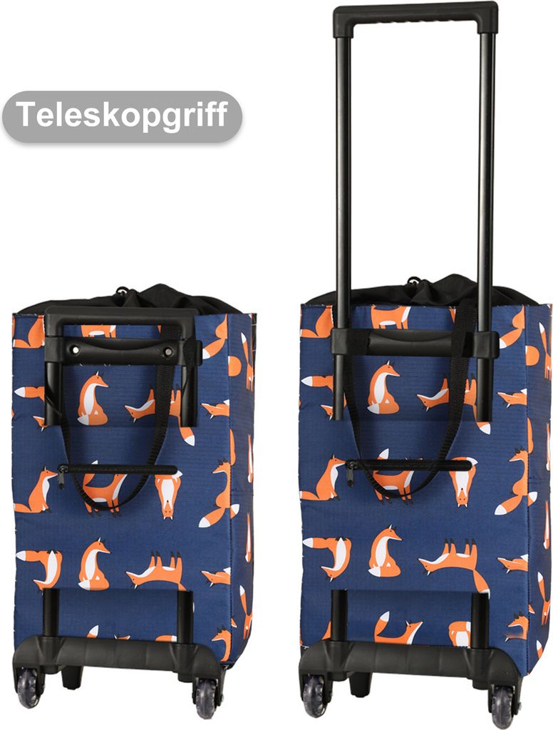 Freetoo Einkaufstrolley, 2in1 Einkaufsroller Tasche Auf Produktbild 6