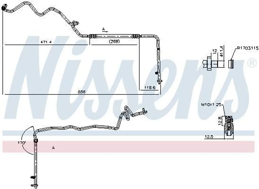 Stop aux fuites clim : Conduite NISSENS 844832 pour Renault Scénic II