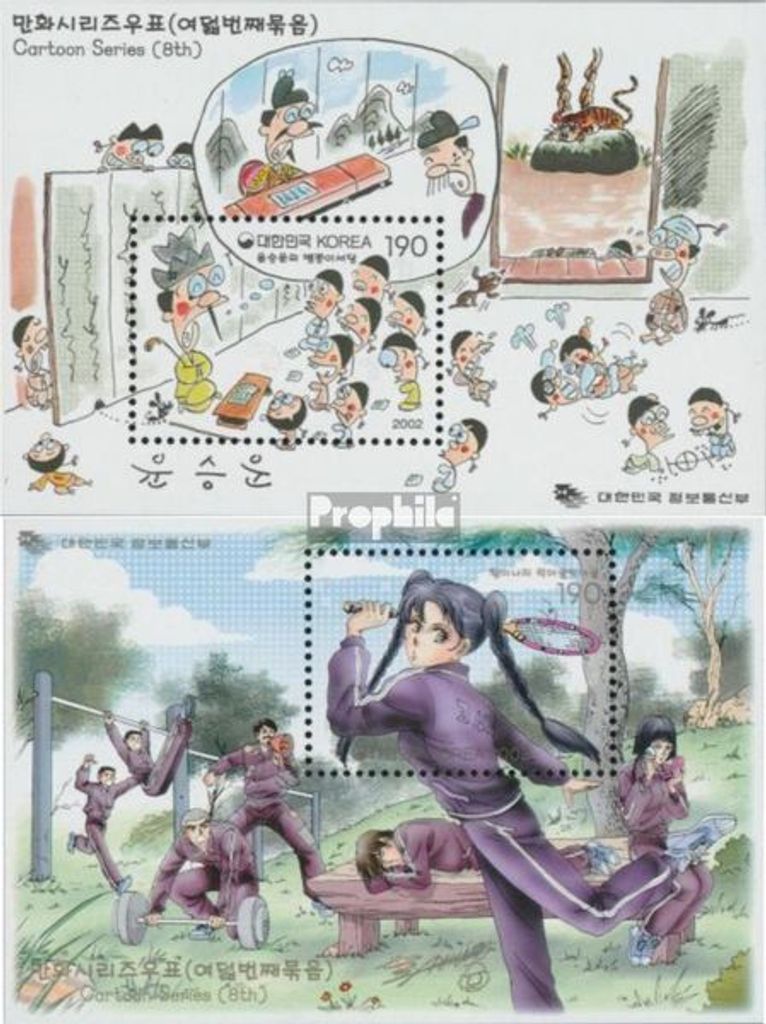 Briefmarken Süd-Korea 2002 Mi Block706,Block707 Produktbild 
