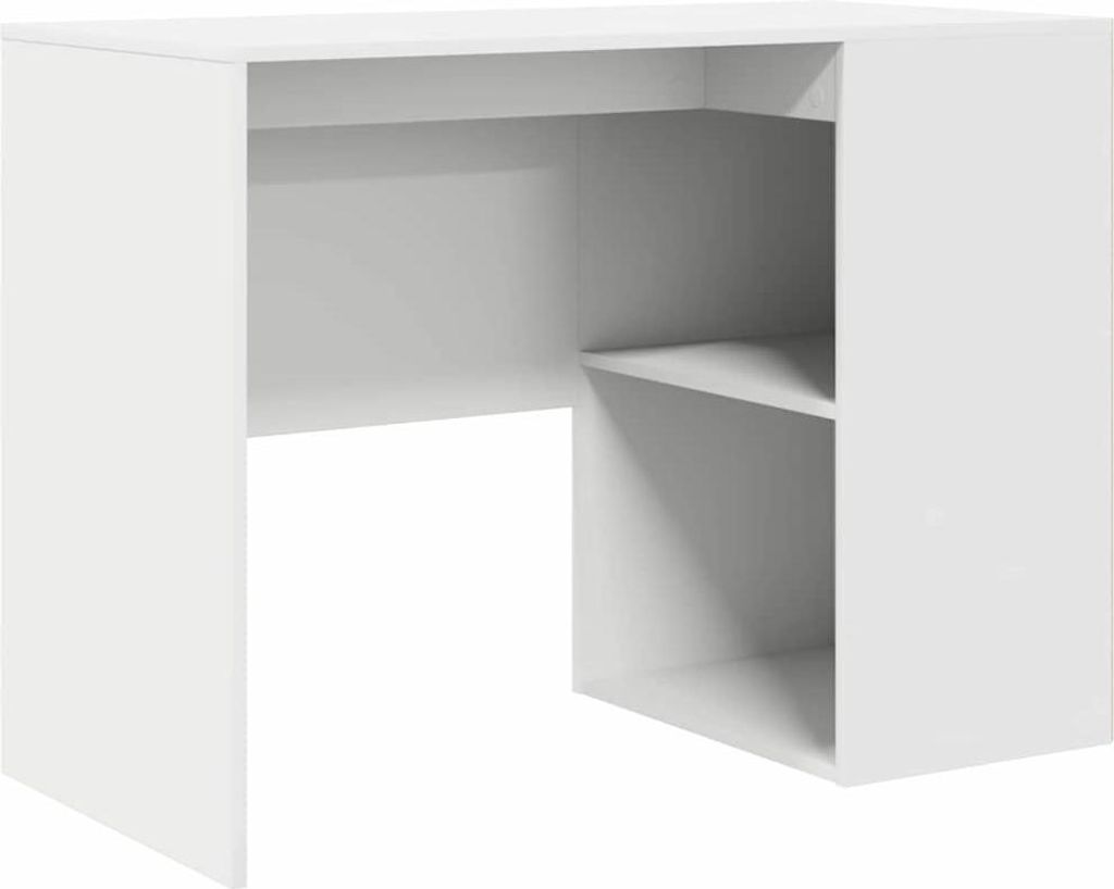 vidaXL Scrivania con ripiano Bianco 102 x 50 x 75 cm Immagine del prodotto 