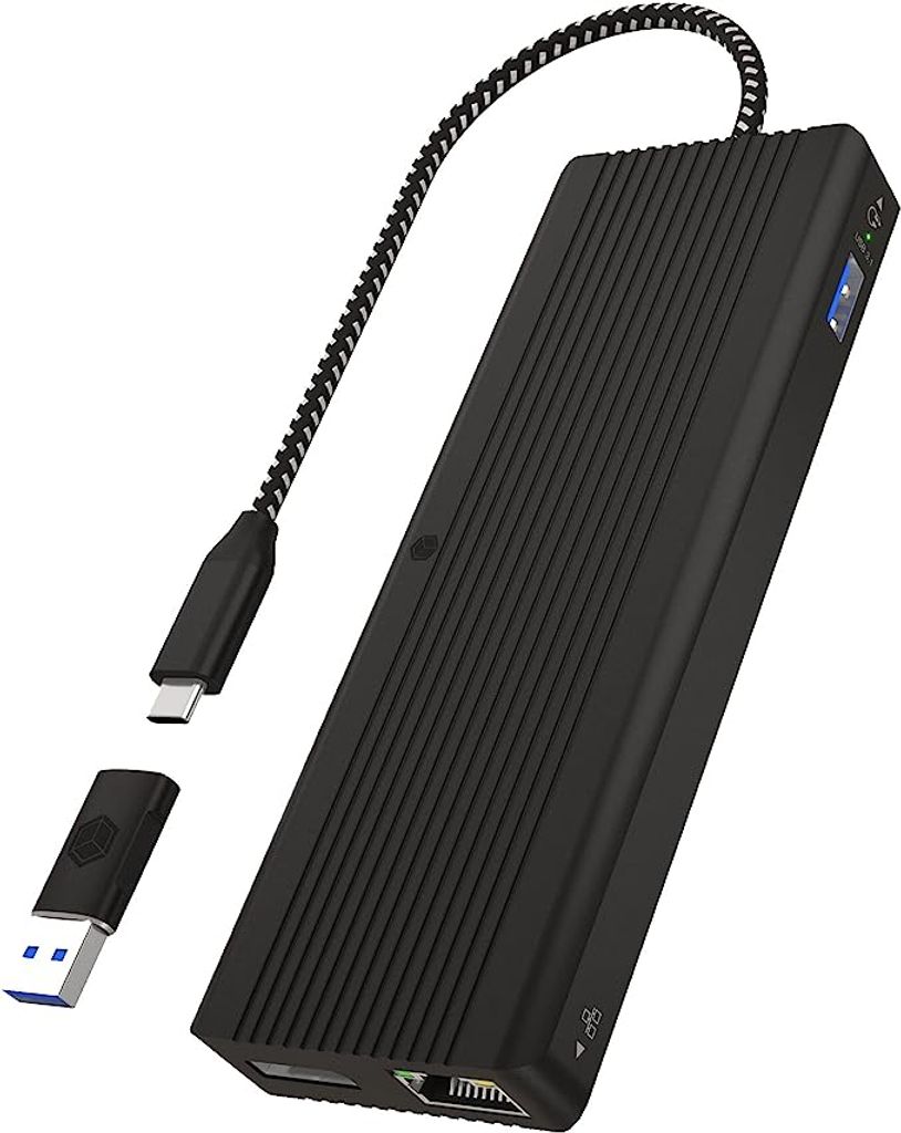 RaidSonic ICY BOX IB-DK4080AC DisplayLink DockingStation Produktbild 