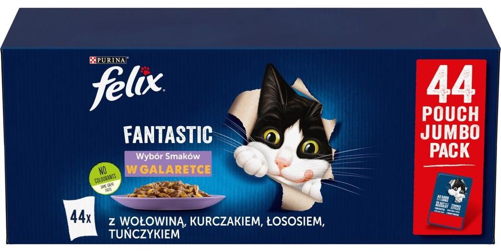 PURINA Felix Fantastische Mix in gelée - natvoer voor Productafbeelding 