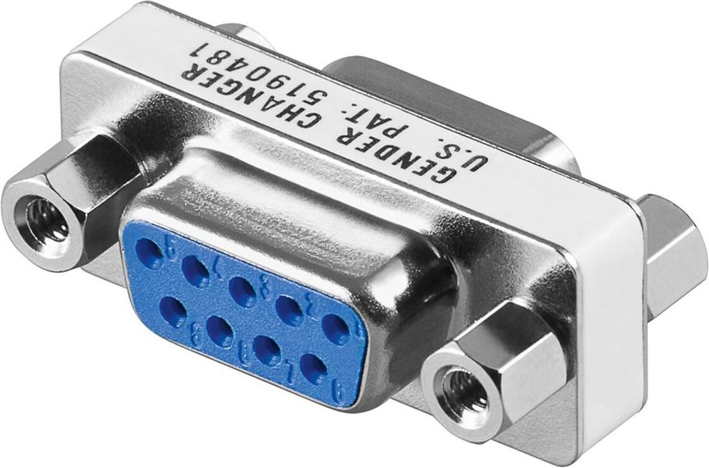 goobay Gender Changer D SUB/RS 232 9 polig (Bulk)