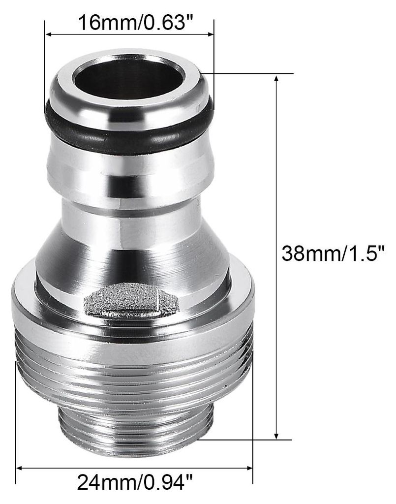 Gartenschlauch Schnellverbindung Vernickelt Wasserschlauch Beschlag Anschlš¹sse Adapter M16 Au?engewinde