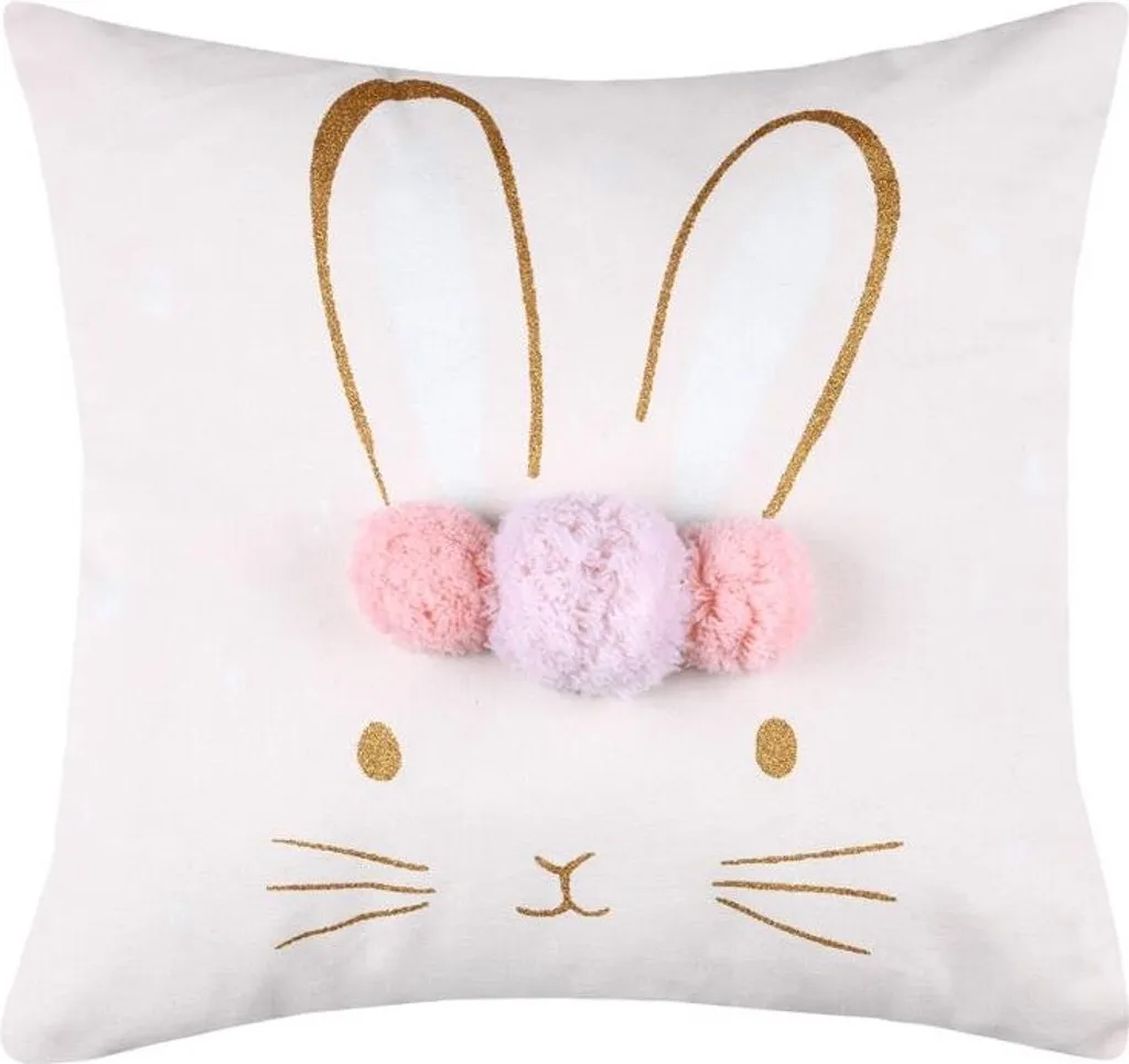 Petit oreiller décoratif lapin MATTY pour nouveau-né et chambre bébé