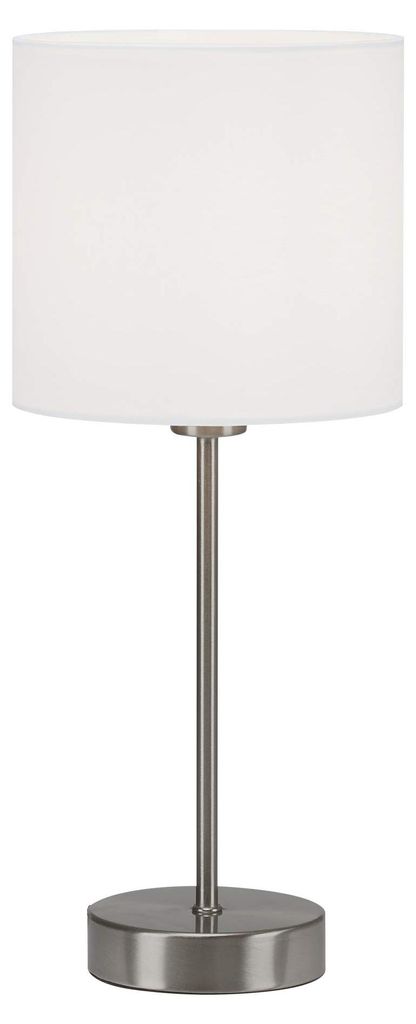 Lampe de table BRILONER LEUCHTEN FABRIC, 25 W, IP20, blanc, Image du produit 