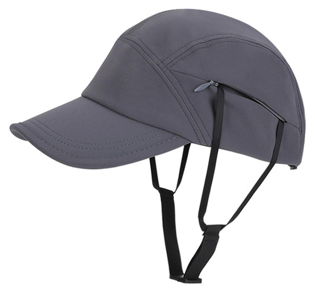 Sonnenhut mit verstellbarem Kinnriemen, verlängerter Krempe, Baseballkappe, UV-Schutz, winddicht, Outdoor-Reisehut, Reithut