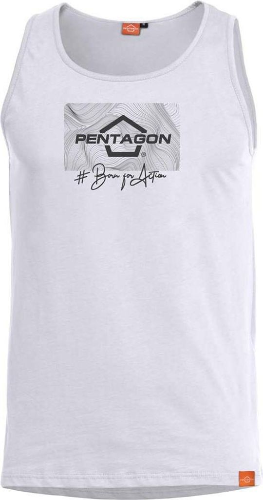 Pentagon Astir Contour ärmelloses T-shirt Weiß S Weiß S