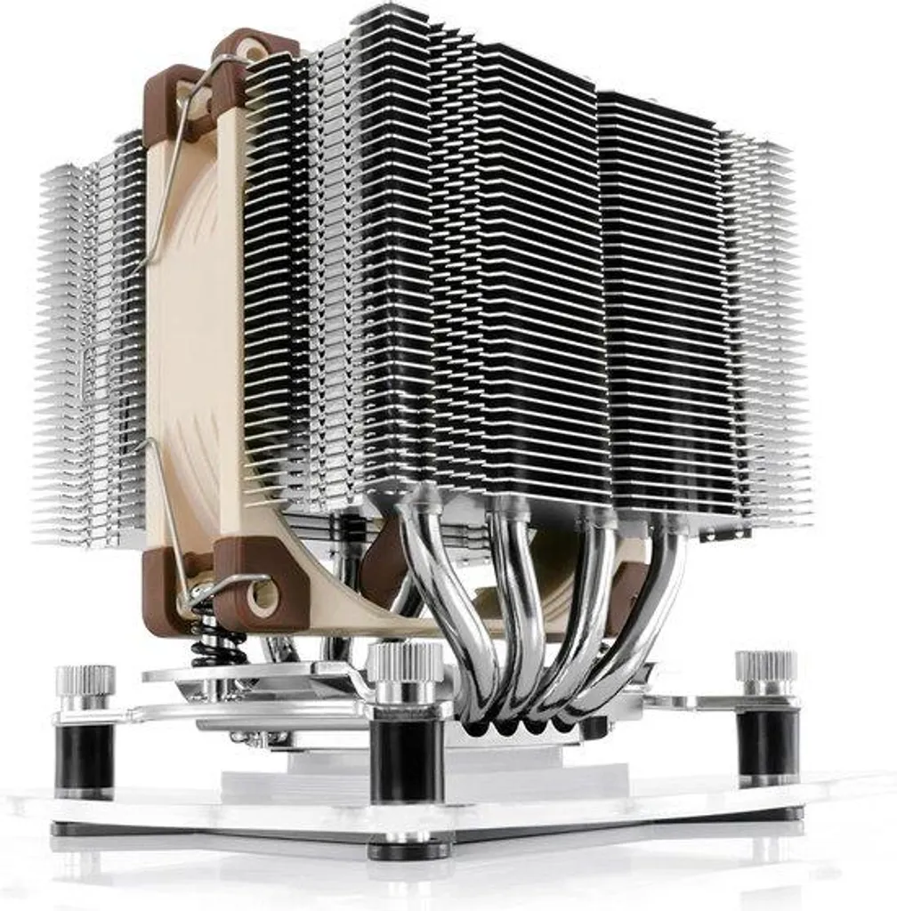 Refroidisseur CPU 92mm marron silencieux pour boîtier compact et PC
