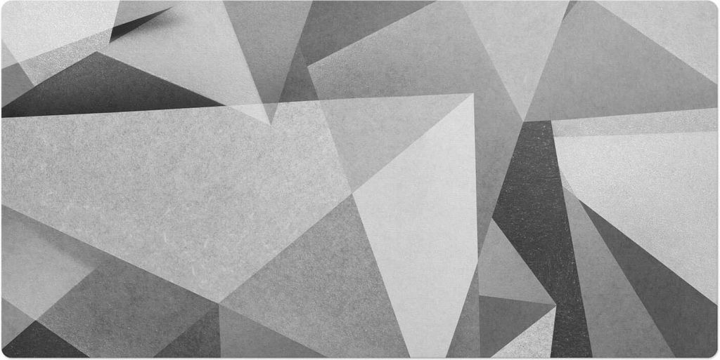 Geometrische Dreiecke– Schreibtischunterlage – Schreibtisch Tischunterlage – 90x45 cm – Unterlage Groß Schreibtischmatte