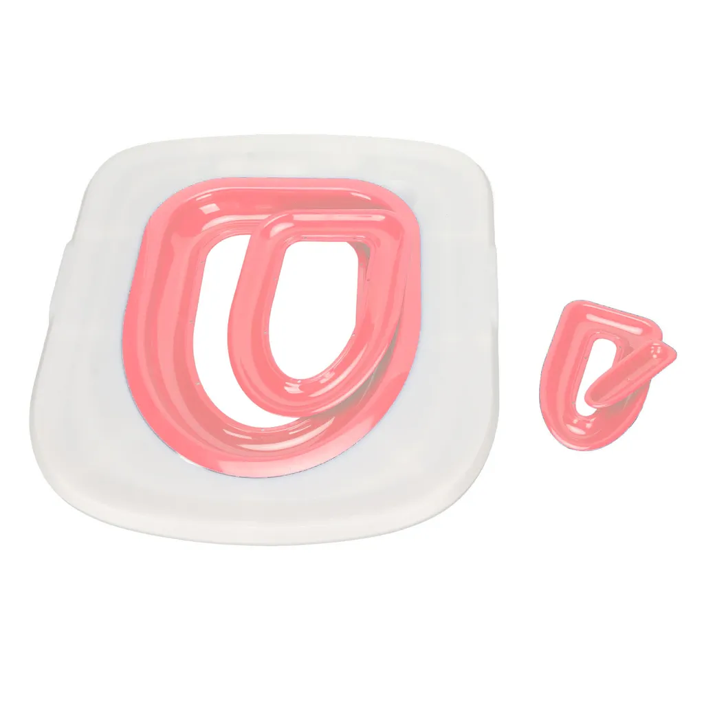 Trainer WC Gatto Riutilizzabile | Kit Sostenibile Bianco e Rosa 40cm - 2
