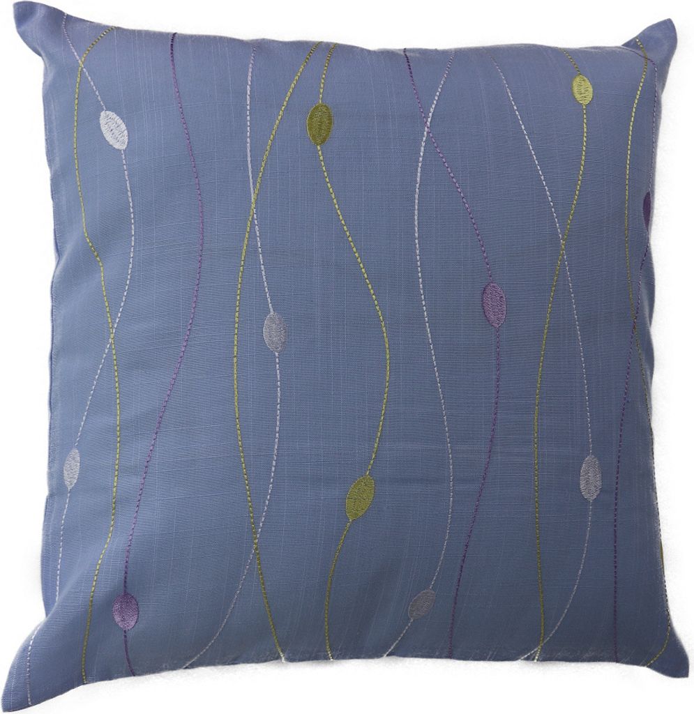 Kissenhülle Kissenbezug Dekokissen Leinenoptik 40 x 40 cm Hellblau