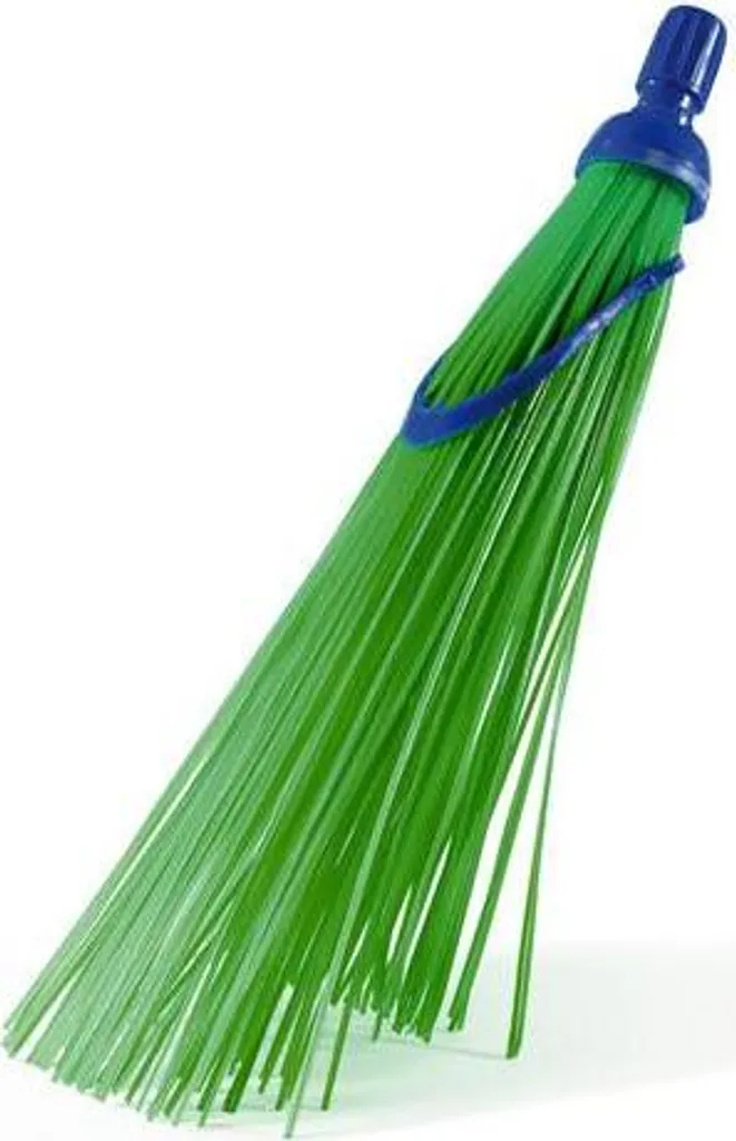 Tête de balai verte Perfetto 0001C à fibres denses haute performance