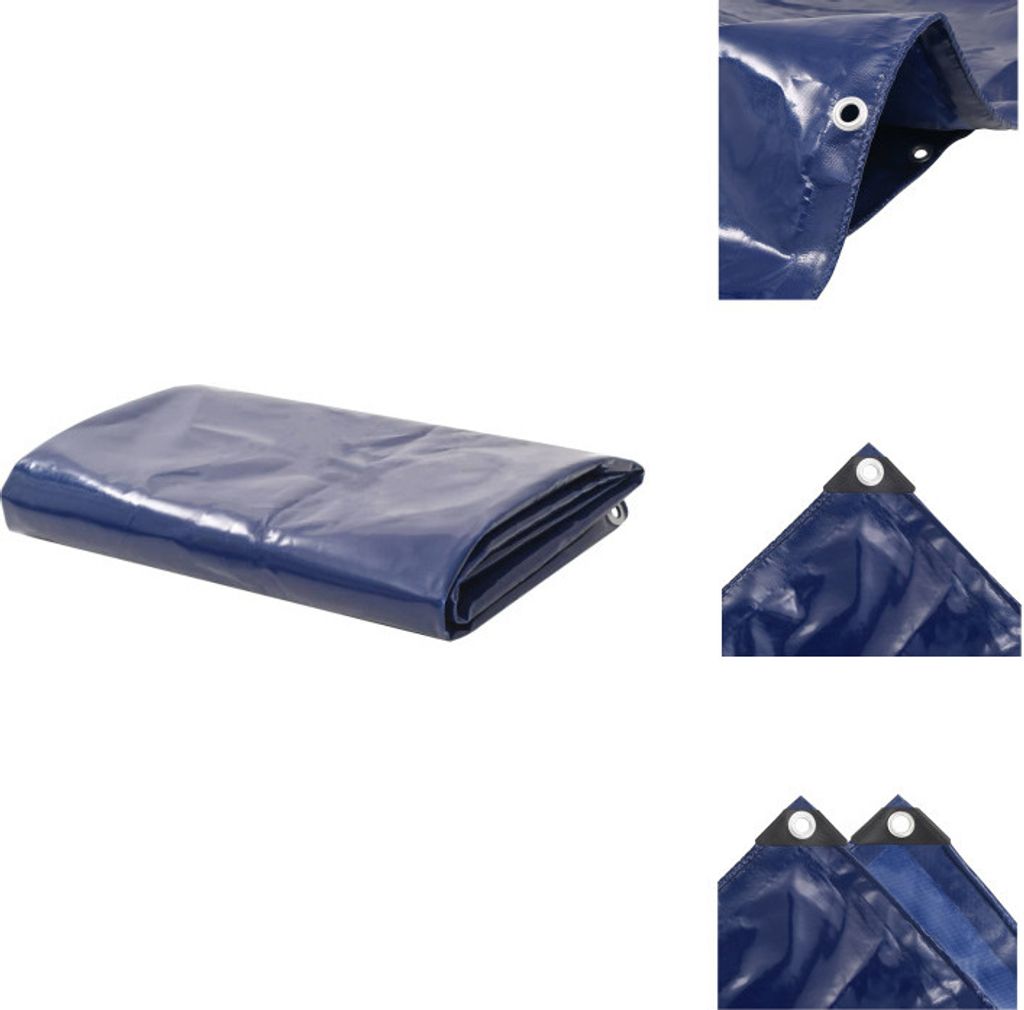 vidaXL Abdeckplane 650 g/m² 5 x 6 m Blau - Planen