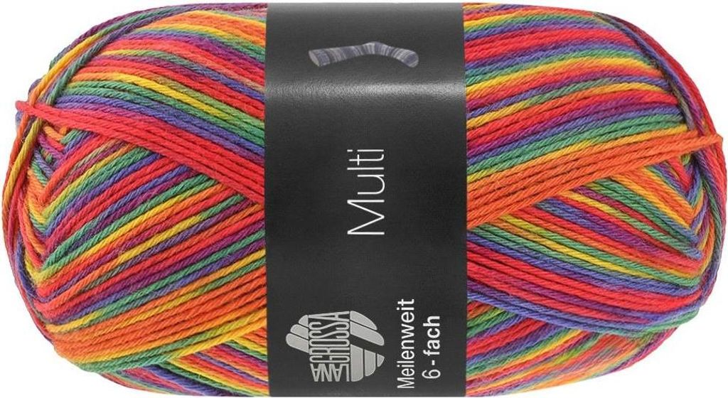 Lana Grossa - Meilenweit 6-fach 150g Multi 9720 fuchsia Produktbild 