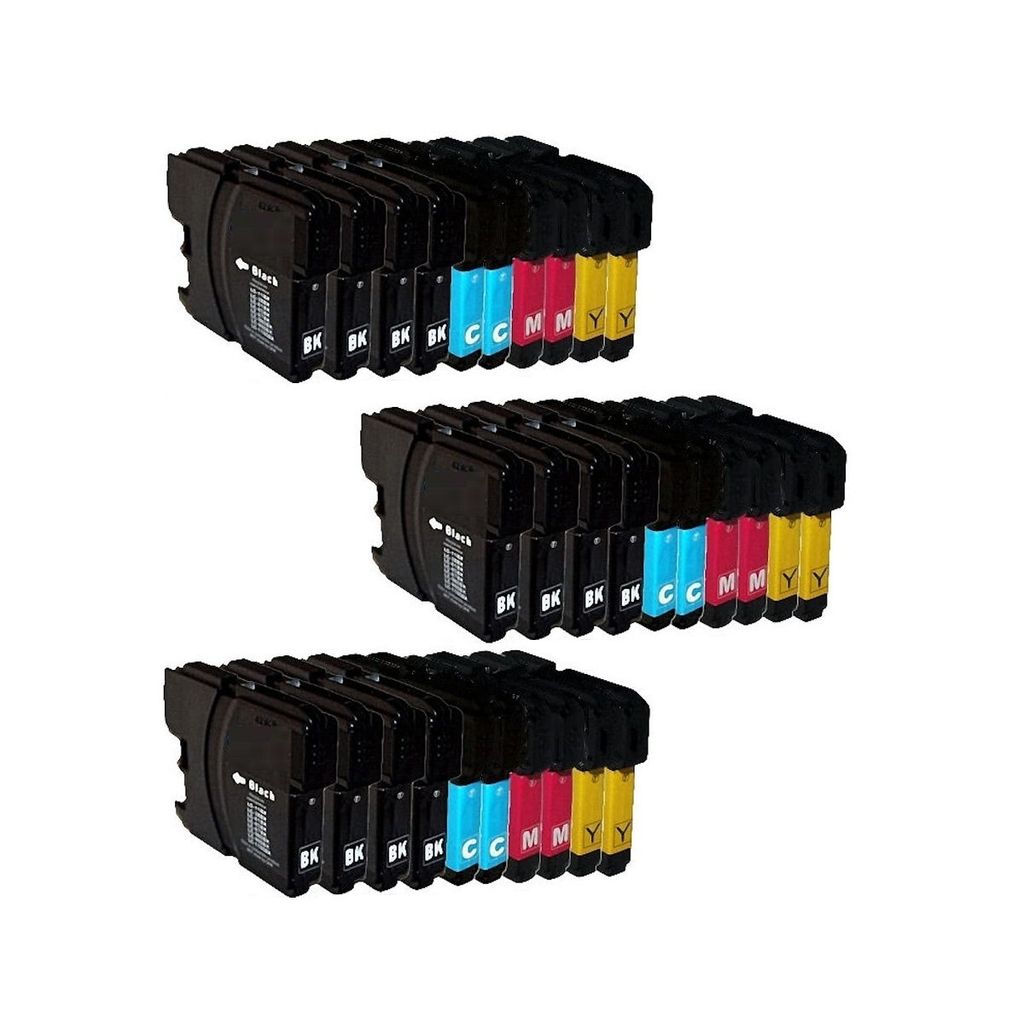 Tisanto 30 Druckerpatronen kompatibel zu Brother DCP 195 C MFC5890CN MFC490CW DCP145C