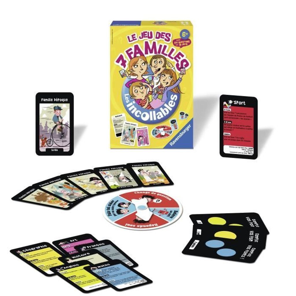 Ravensburger - Das Spiel der 7 Familien von Les Incollables Produktbild 