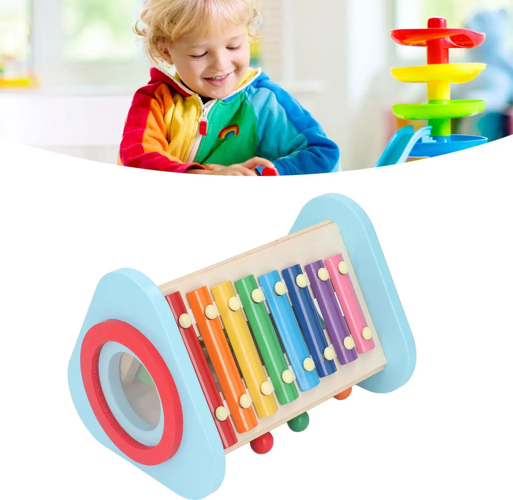 Instruments de percussion en bois pour éveil musical des jeunes enfants