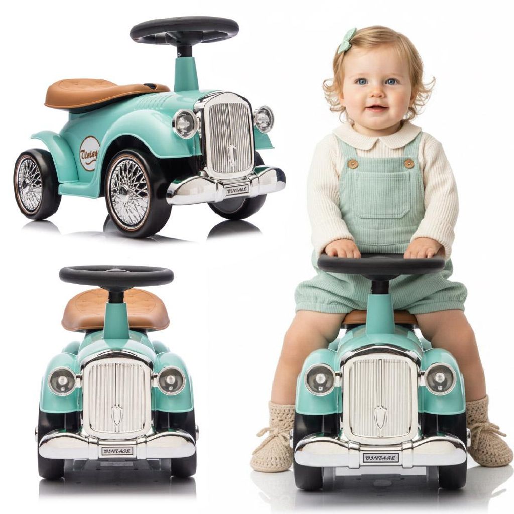 Dětské vozidlo Scooter Car Walker Dětské auto Retro Mint Obrázek produktu 