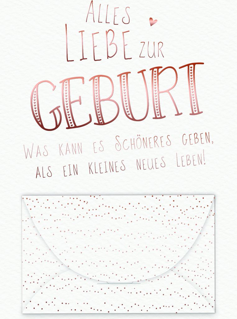 Geburt Baby Freudiges Ereignis Geldkarte - Glückwunschkarte im