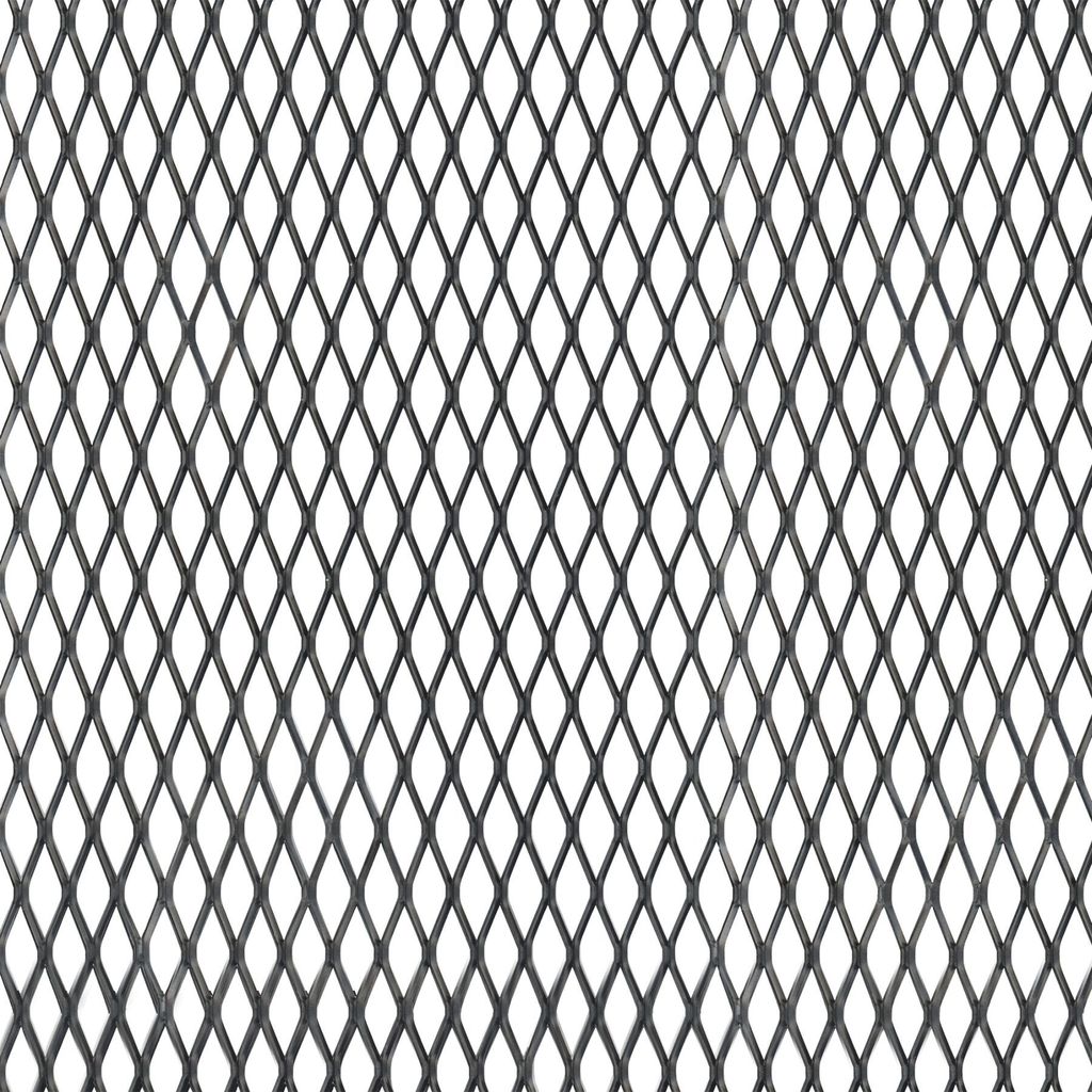 Alberts Streckmetallblech | Aluminium, schwarz eloxiert | 600 x 1000 x 1 mm