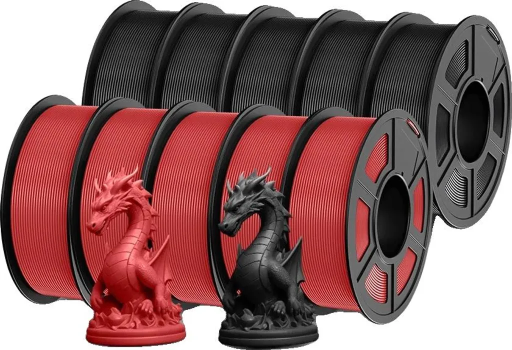 Filament 3D PLA rapide et ultra résistant P 2.0 noir et jaune 1.75mm
