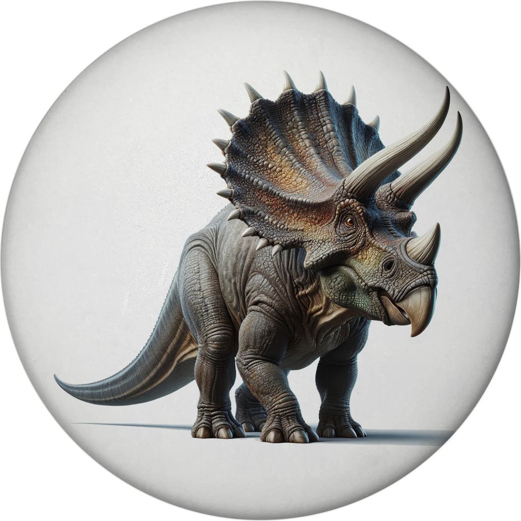 Triceratops Magnet rund