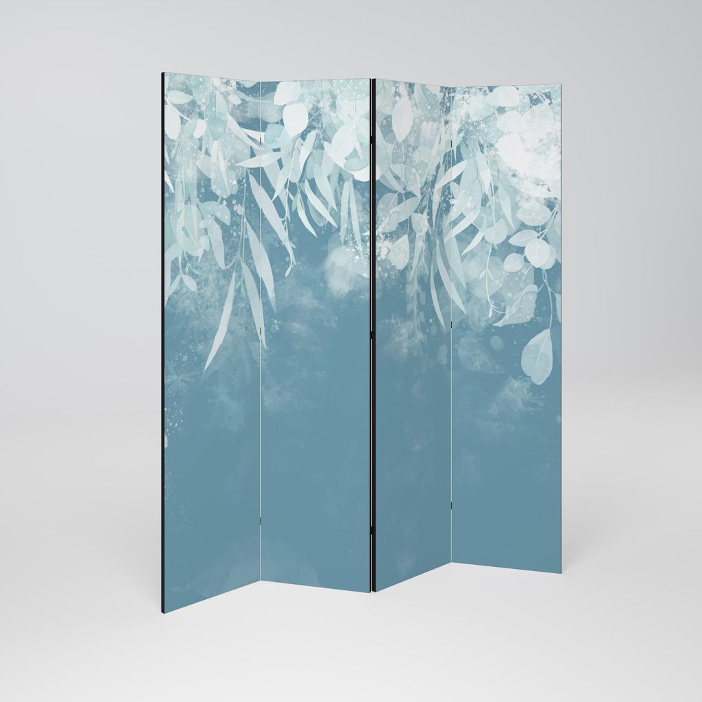 SpaceRebels Paravent Raumteiler - 4-teilig Raumtrenner, Druck 2-Seite - Raumtrenner - Trennwand Wohnung - Room Divider - Spanische Wand Deko Modern...