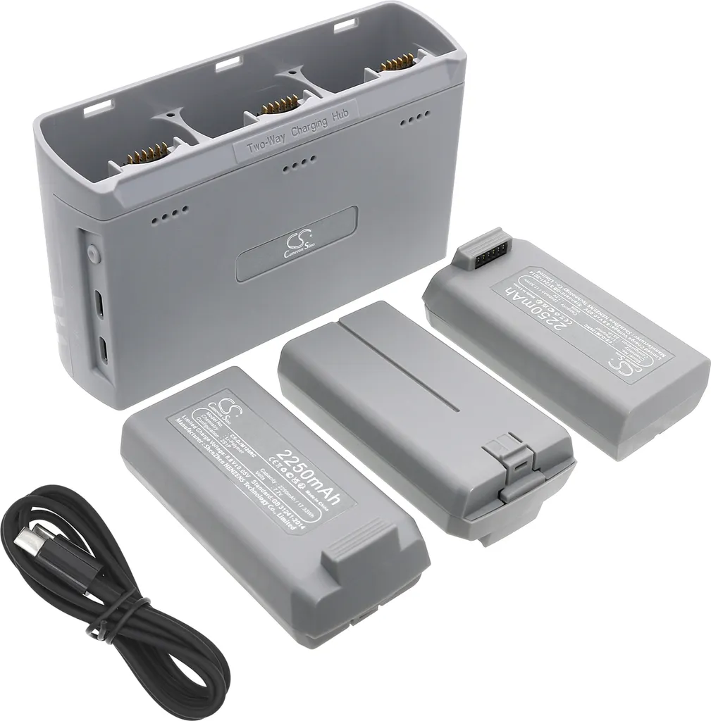 DF-DJM130UH Chargeur pour DJI Mavic Mini 2 et Mini SE - Hub de Recharge