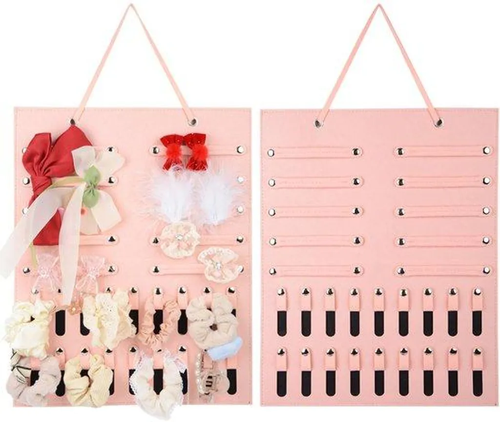Rangement pour barrettes filles anti-perte avec porte-bijoux