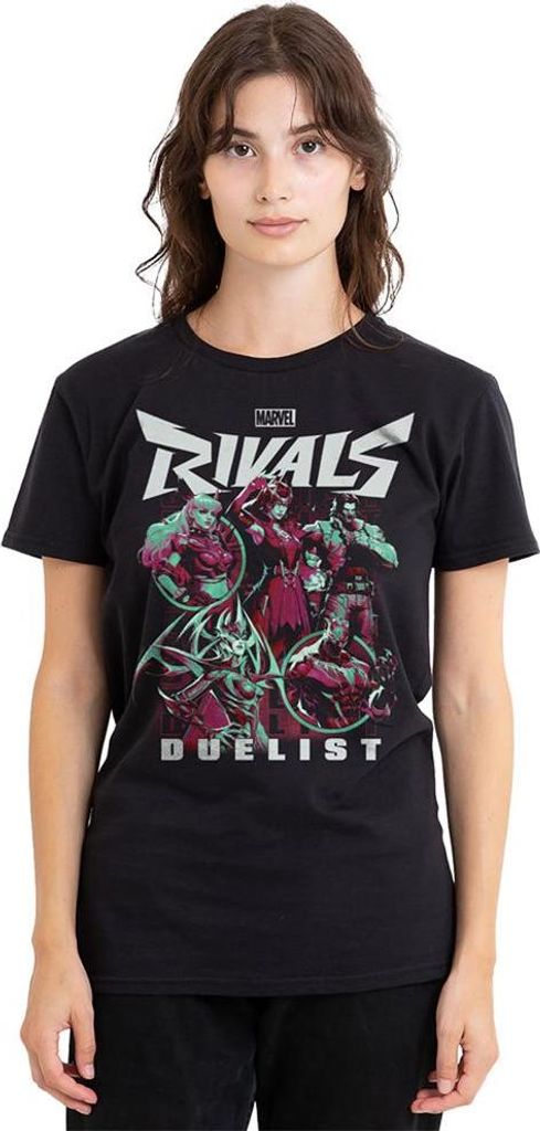 Marvel Rivals - "Duelist" T-Shirt für Damen TV21900 (L) (Schwarz)