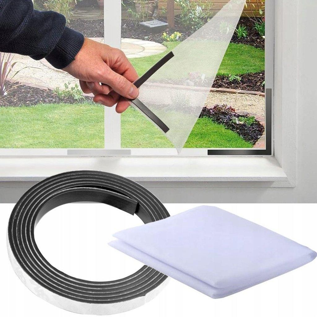 Verk 24468 Magnetischer Insektenschutz für Fenster 150 x 180 cm